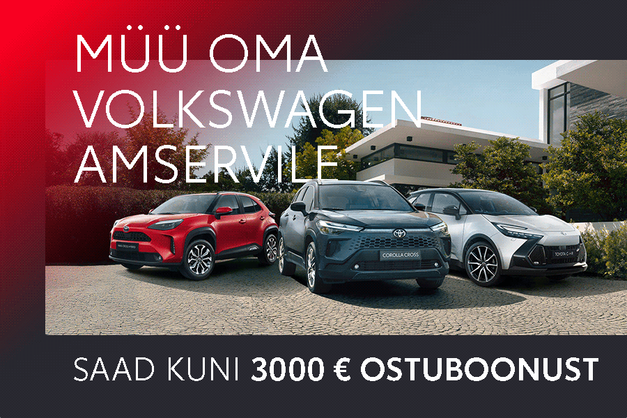 AMSERVIST AUTOVAHETUSEGA KUNI 3000 € OSTUBOONUST