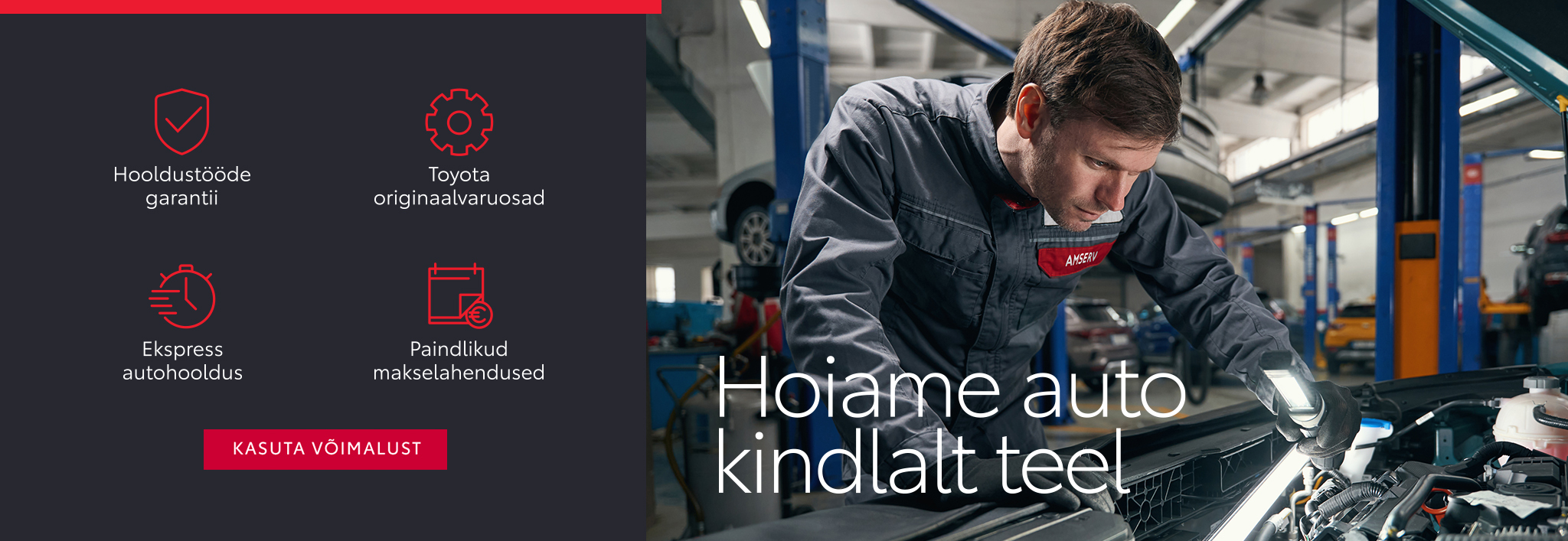 Hoiame auto kindlalt teel