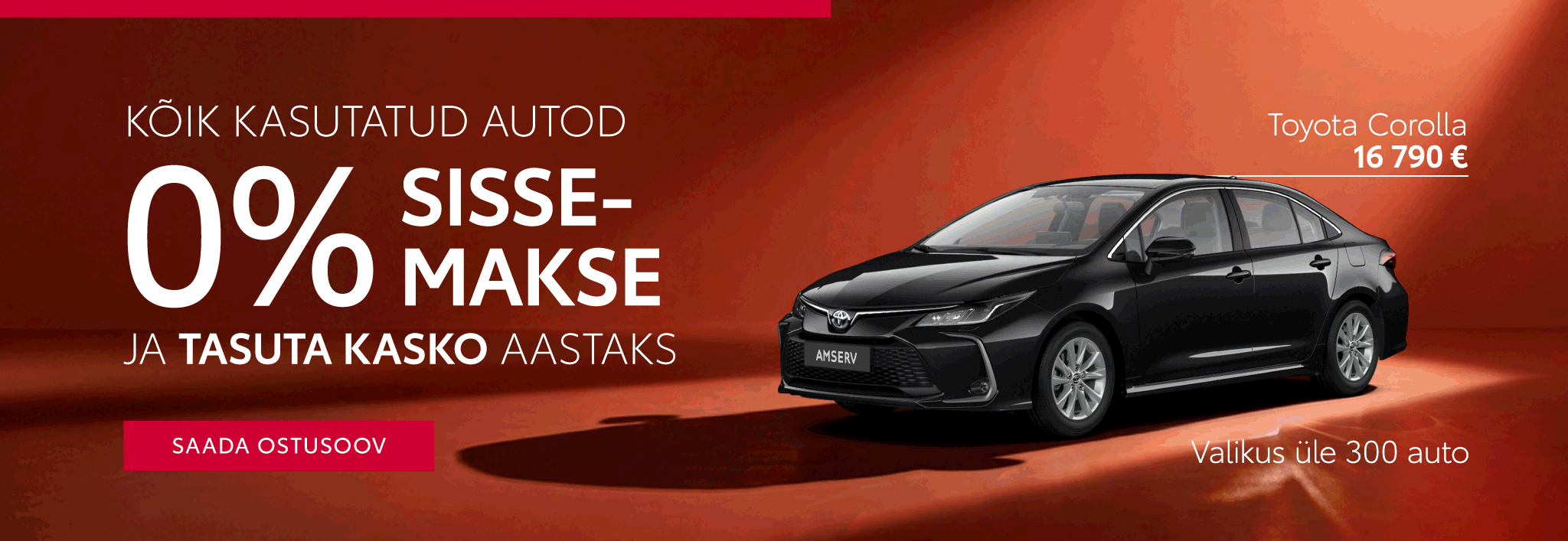 Kasutatud auto 0% sisse + tasuta kasko